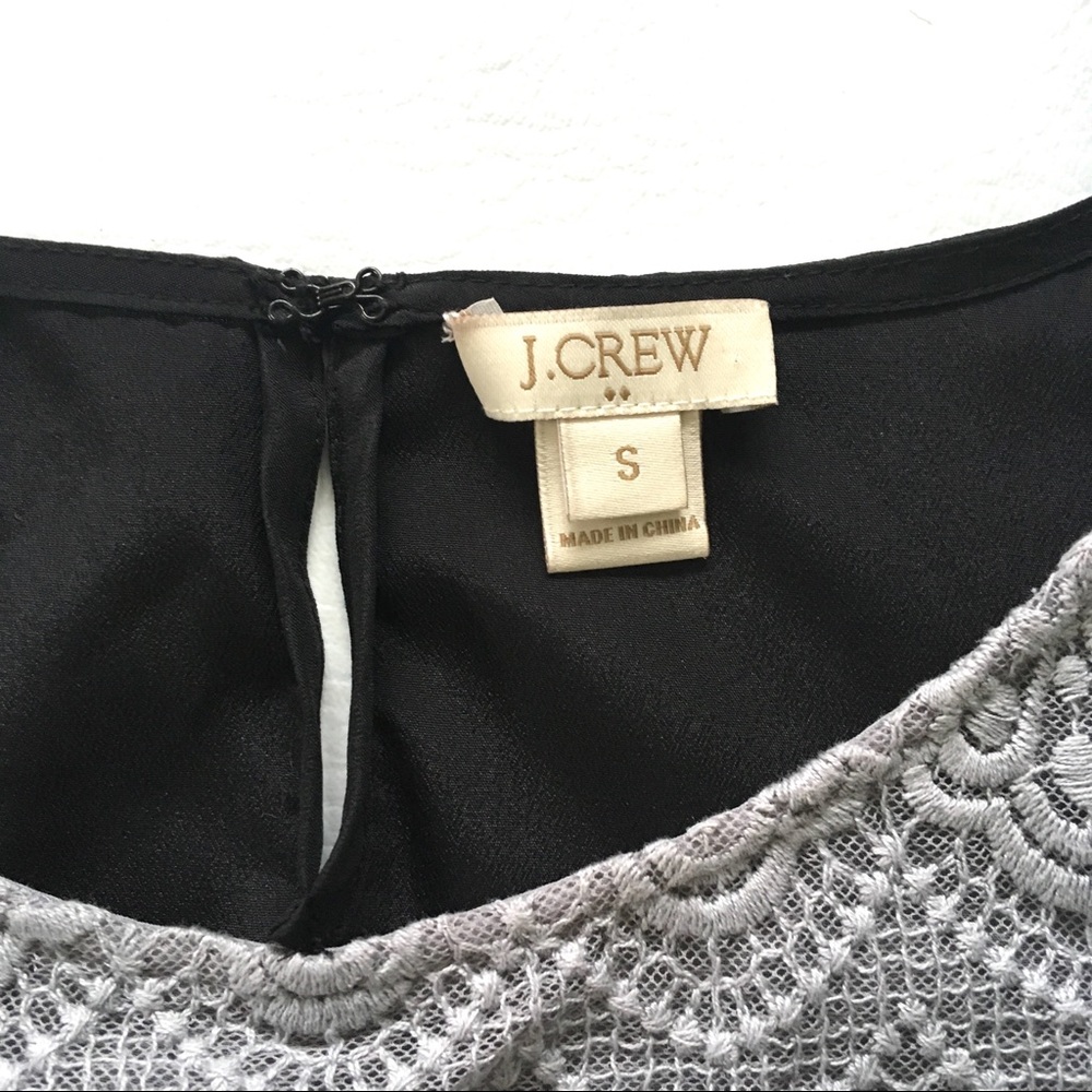 J Crew Gray Lace Front - Picture 3 of 7